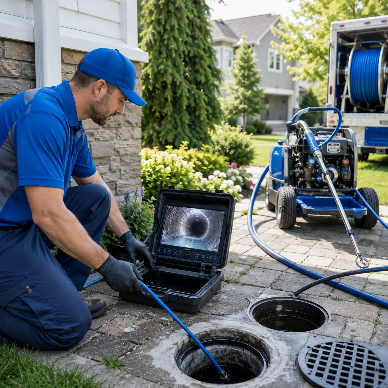 Outdoor drain cleaning professionals serving Ether, NC